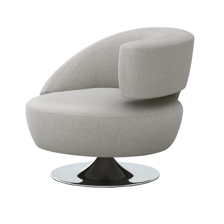 Isabella Upholstered Swivel Barrel Chair