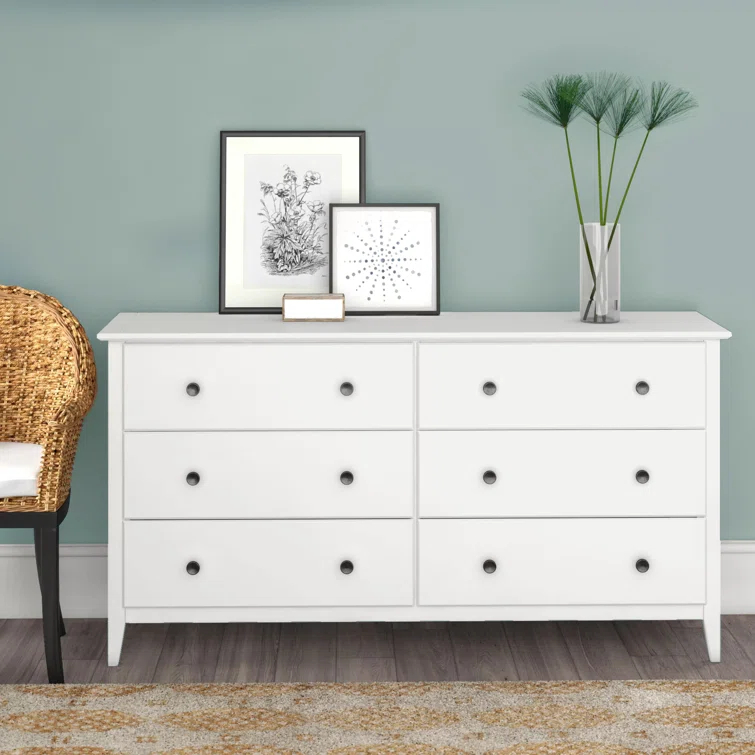 Greenport Solid Wood 63.75'' W 6 - Drawer Dresser