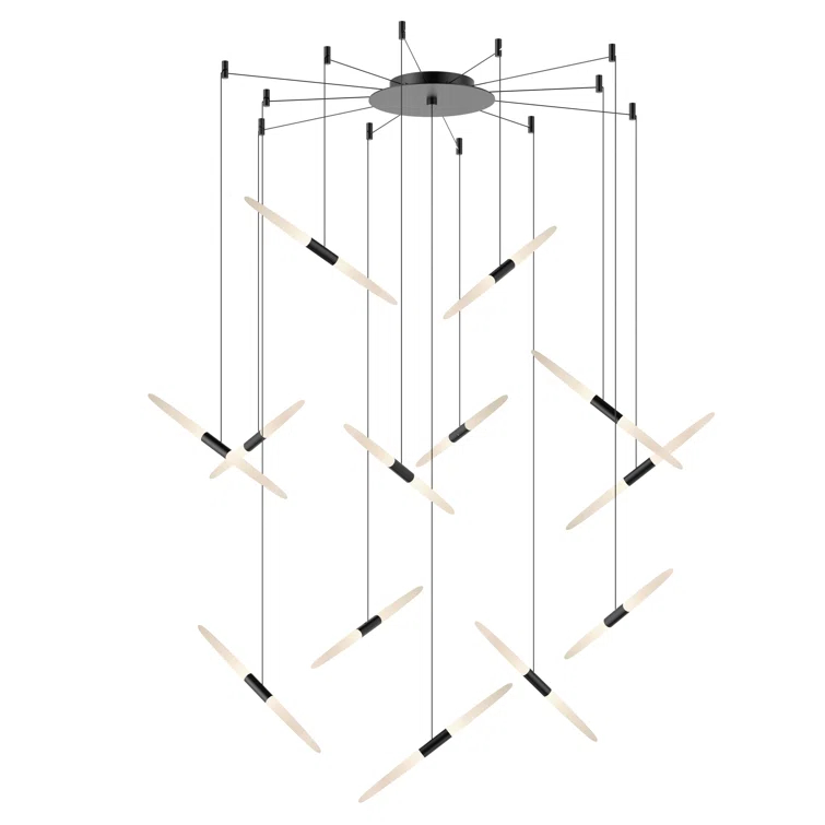 Ballet 13 - Light Dimmable LED Geometric Chandelier