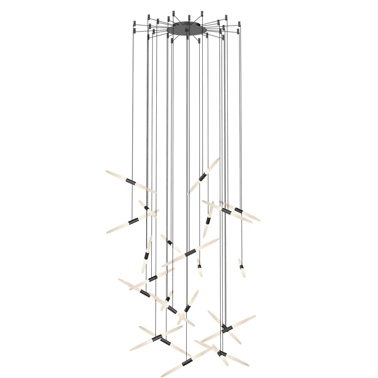 Ballet 24 - Light Dimmable LED Geometric Chandelier