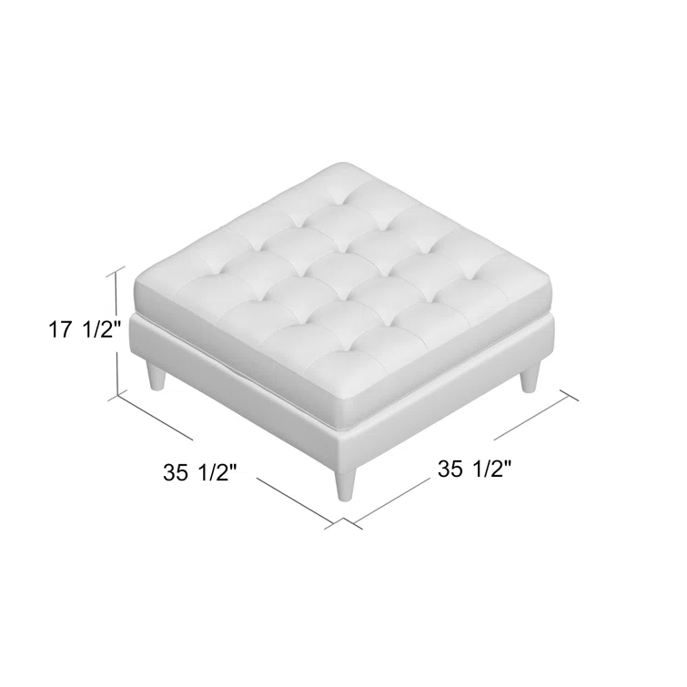 Modway Empress Upholstered Fabric Large Ottoman