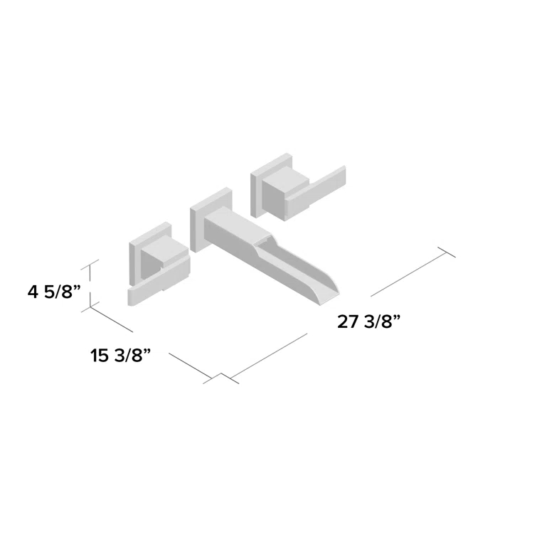 Ara Wall Mounted Bathroom Faucet