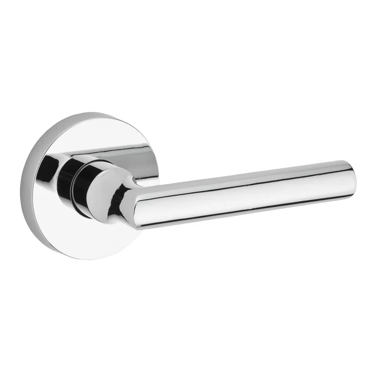 Tube Single Dummy Door Lever with Contemporary Round Rosette