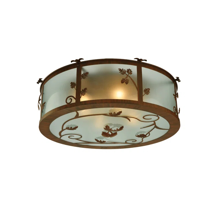 Meyda Lighting Glass Flush Mount