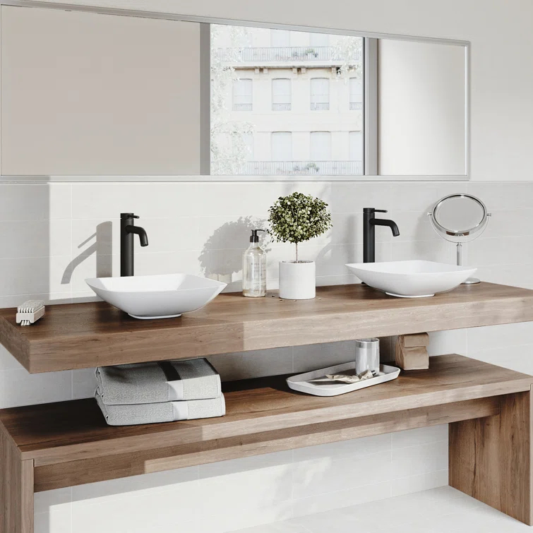 Lexington Single Handle Single-Hole Bathroom Vessel Faucet with Carbon Fiber