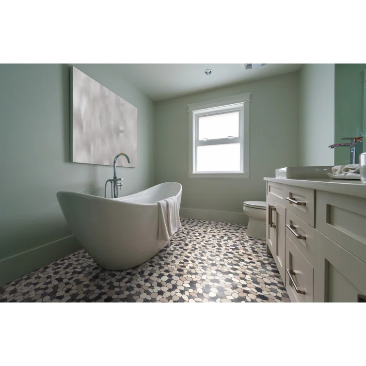 Sliced Pebble Mosaic Wall & Floor Tile