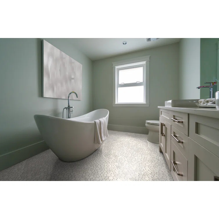 Sliced Pebble Mosaic Wall & Floor Tile