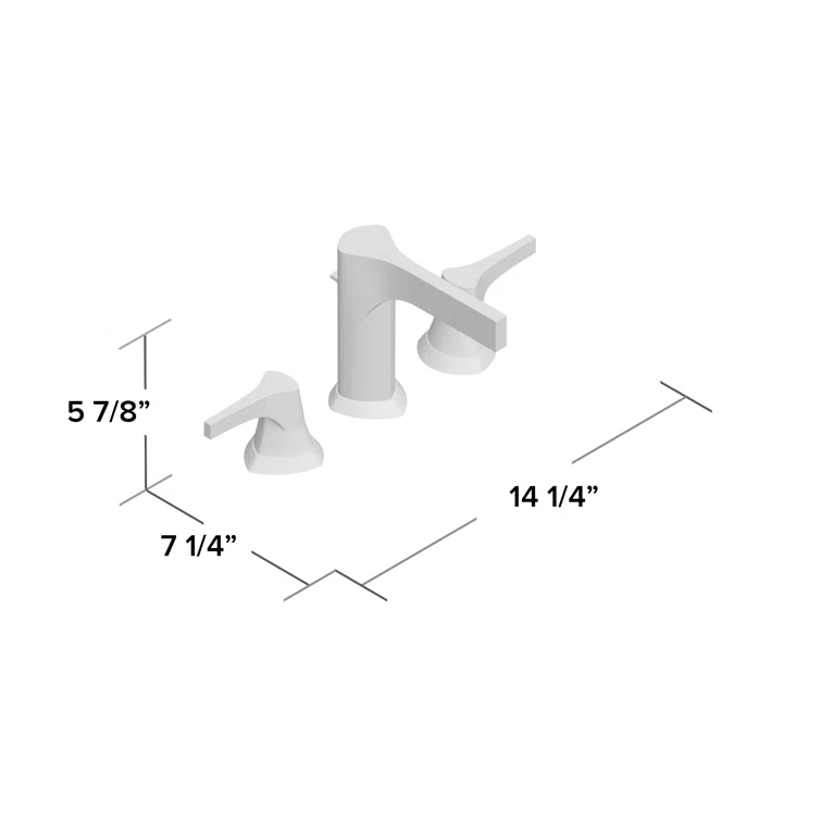 Zura Widespread Faucet with Drain Assembly