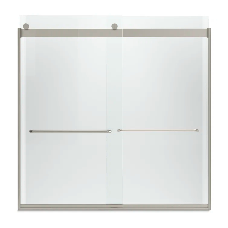 Levity 59.63" x 59.75" Bypass Bath Door with CleanCoat® Technology