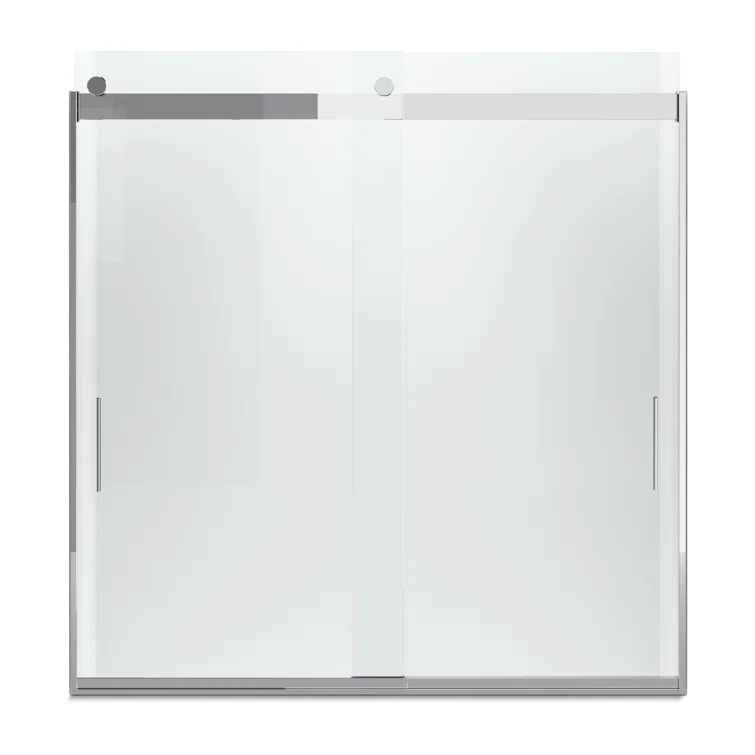 Levity 59.62" x 62" Bypass Bath Door with CleanCoat® Technology