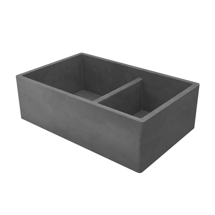 Farmhouse 33" L x 21" W Double Basin Farmhouse/Apron Kitchen Sink