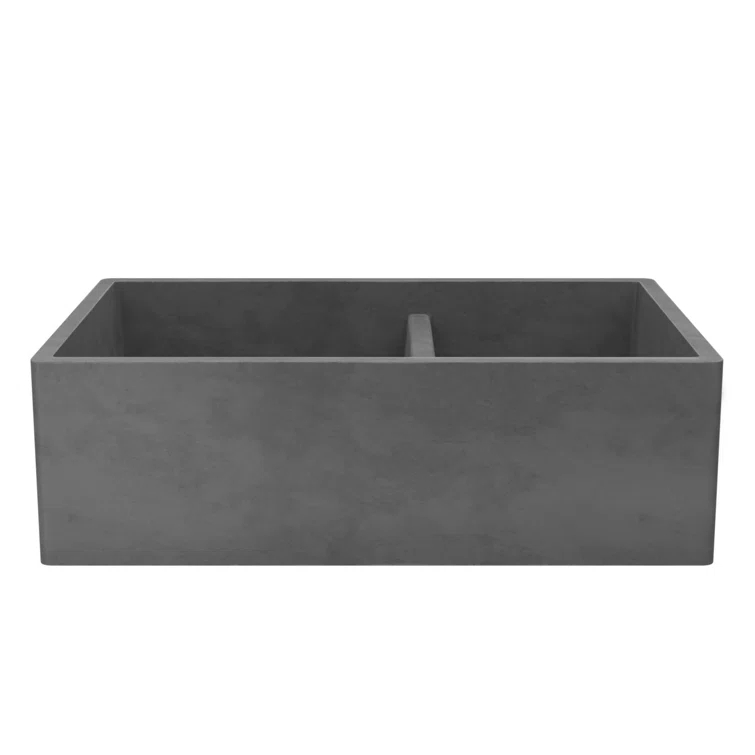 Farmhouse 33" L x 21" W Double Basin Farmhouse/Apron Kitchen Sink