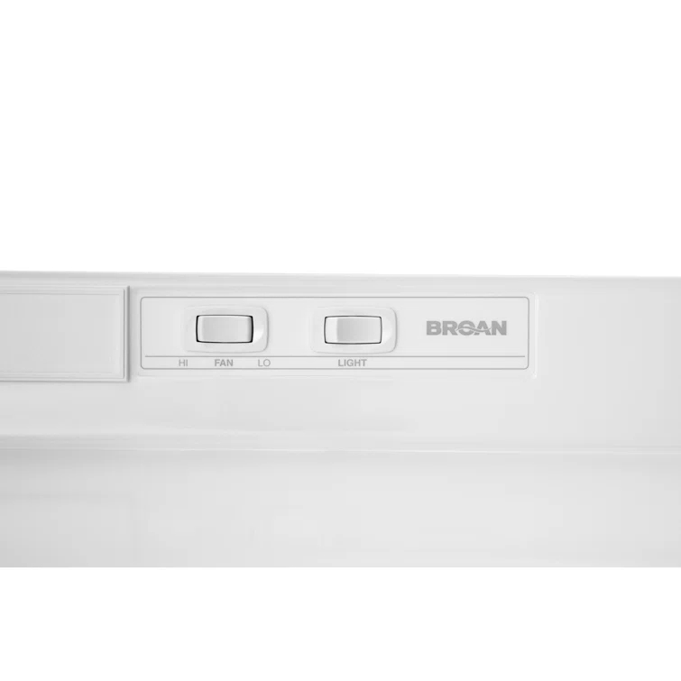 Broan NuTone 24" Steel 190 CFM Convertible Under Cabinet Range Hood with Mesh Filter