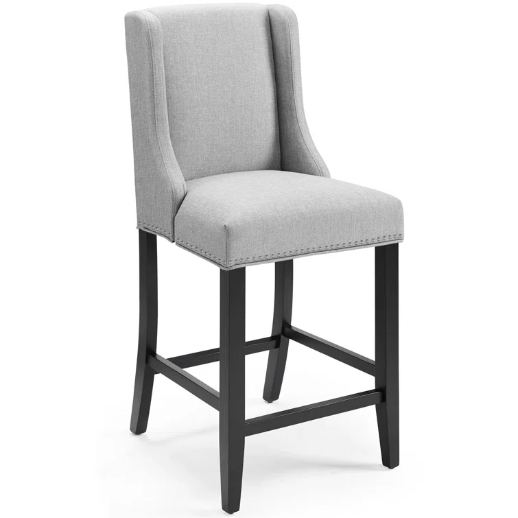 Modway Baron Upholstered Fabric Bar Stool