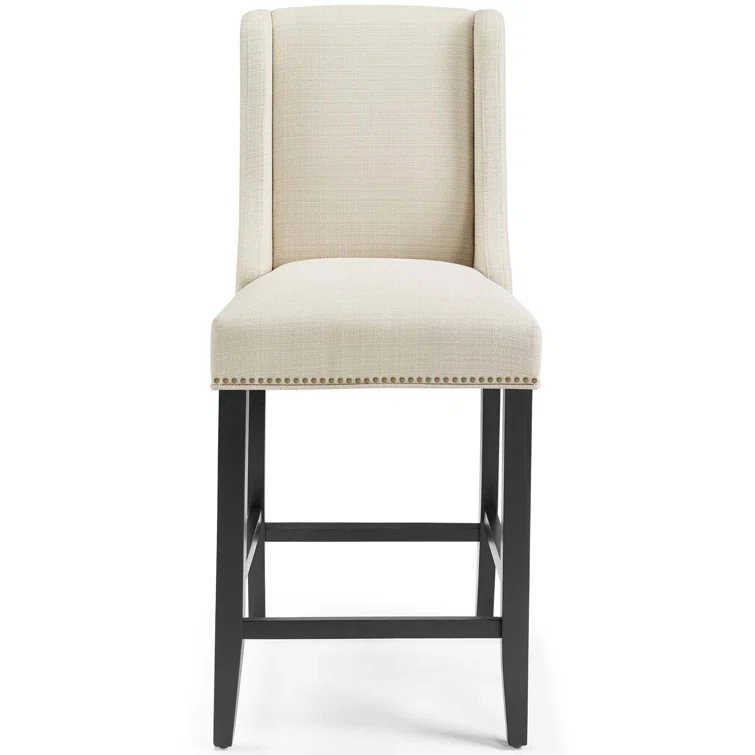 Modway Baron Upholstered Fabric Bar Stool