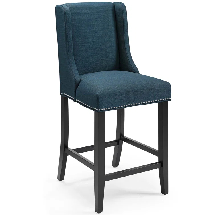 Modway Baron Upholstered Fabric Bar Stool
