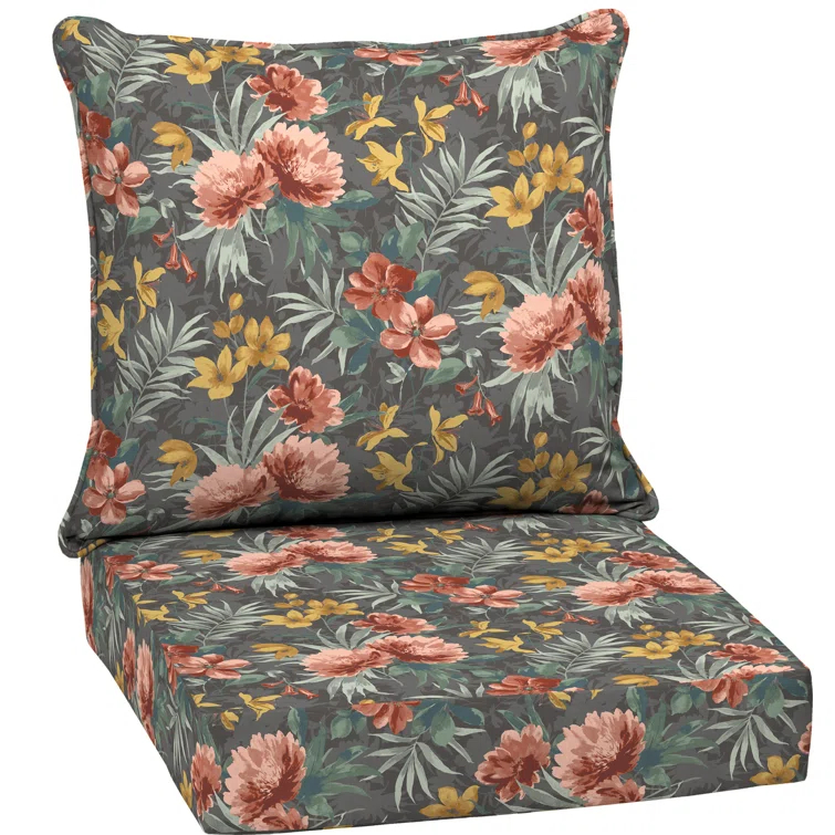 Phoebe Floral Outdoor Lounge Chair 5.75" Cushion