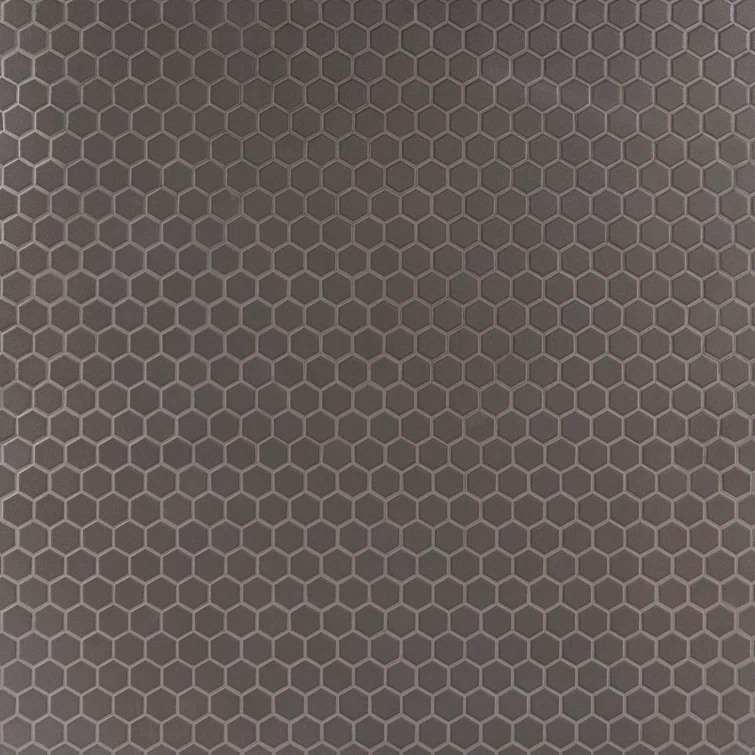 Slim 10.23" x 11.81" Matte Porcelain Floor and Wall Mosaic Tile
