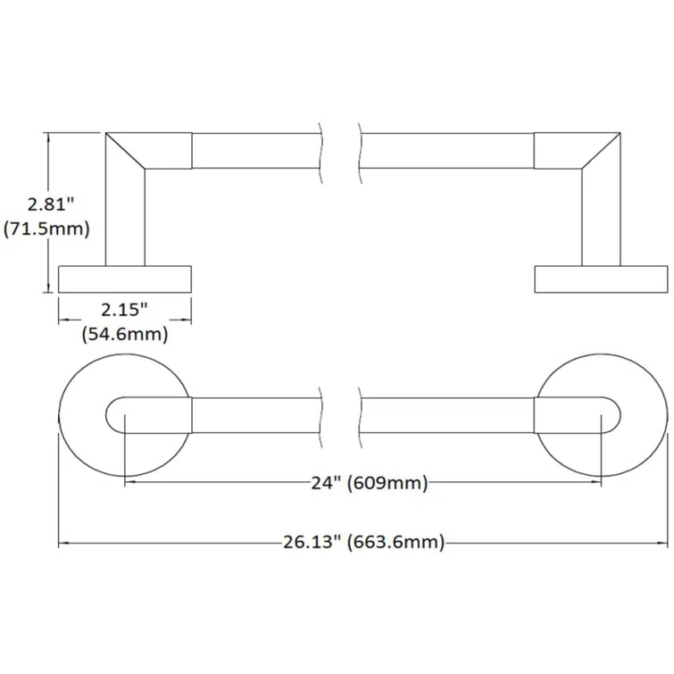 Graz Wall Mounted Towel Bar