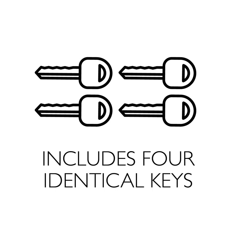 Complete Stratford Entry Lever Set with Single Cylinder Deadbolt