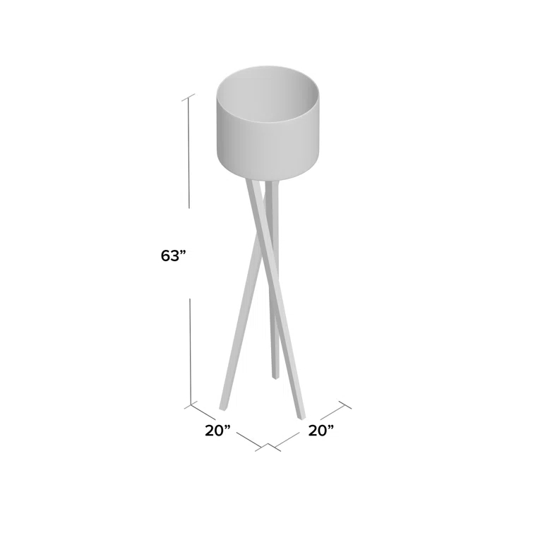 Harcourt 63'' Solid Wood Floor Lamp