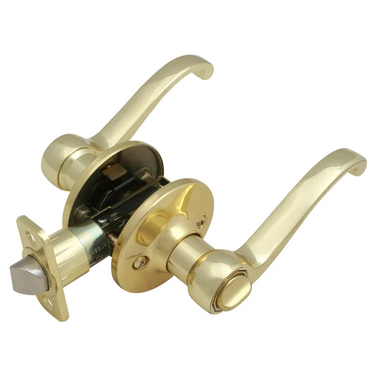 Scroll Privacy Bed/Bath Door Lever