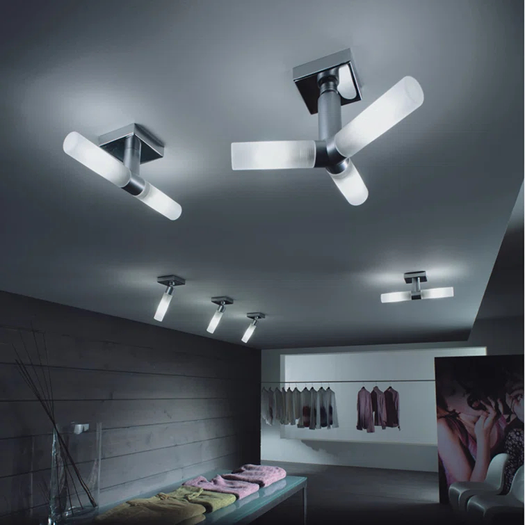 ZANEEN design Candle 1-Light Semi Flush Mount