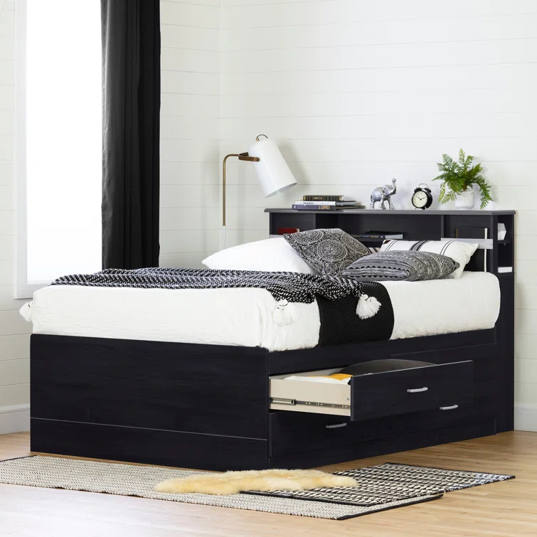 Step One Full Platform Bed with Drawers