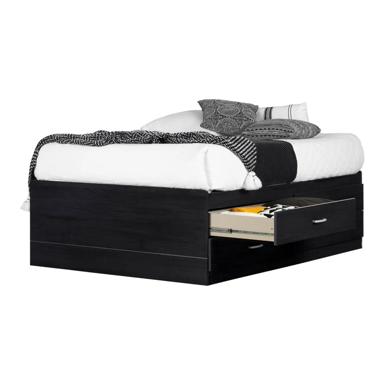 Step One Full Platform Bed with Drawers