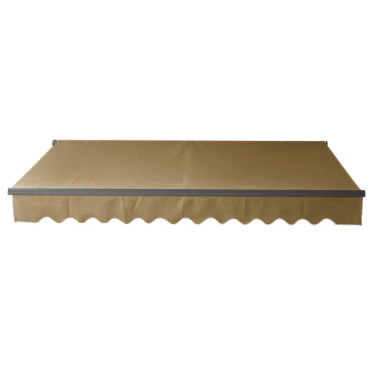 Retractable Home Patio Awning | Deck Canopy |UV Protection Sunshade | Manual Black Frame | Upgraded 2024