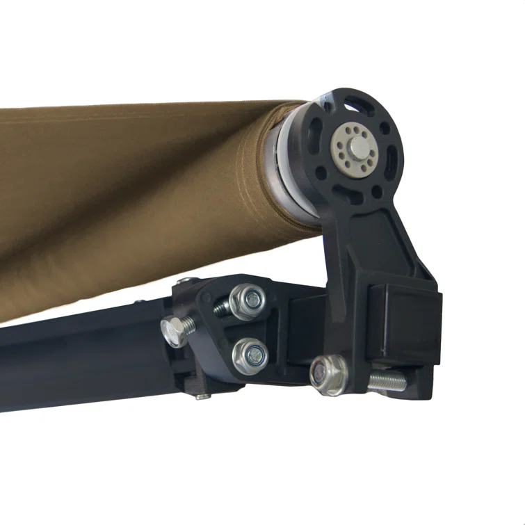 Retractable Home Patio Awning | Deck Canopy |UV Protection Sunshade | Manual Black Frame | Upgraded 2024