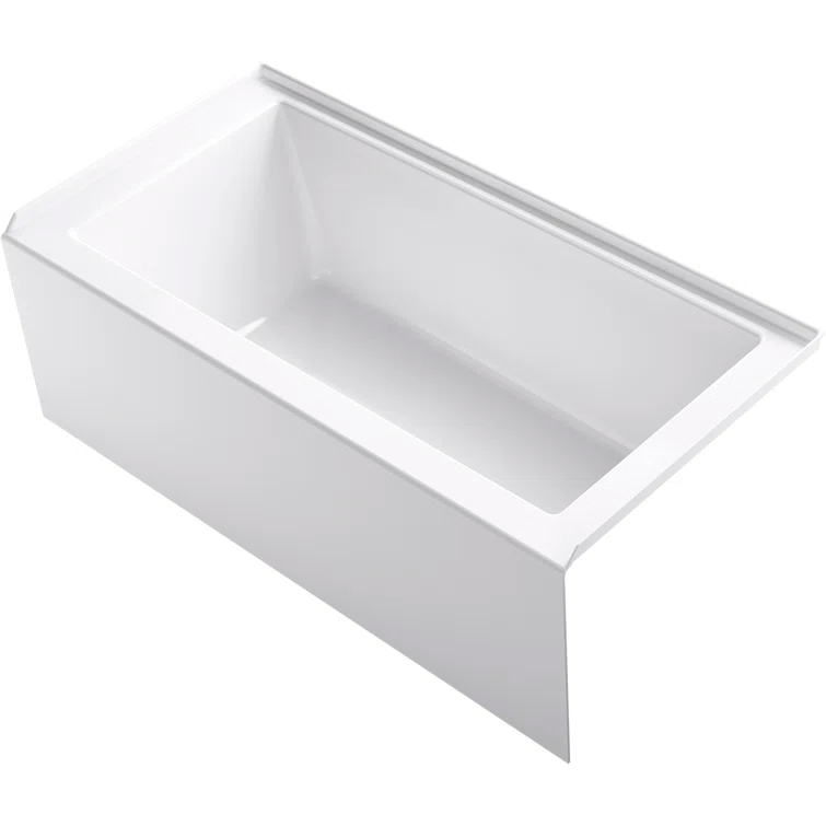 Underscore 60" x 30" Rectangular Alcove Soaking Bathtub with Integral Apron