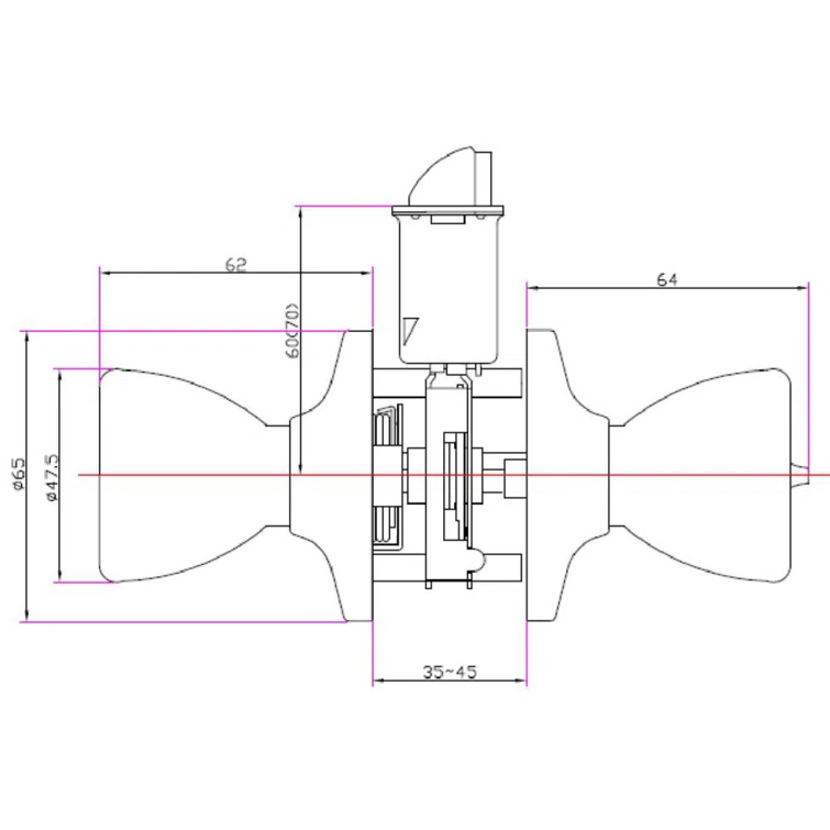 Terrace Keyed Door Knob