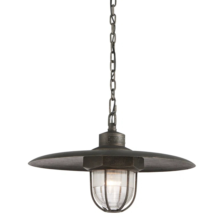 Acme 1 - Light Aged Pewter Single Pendant