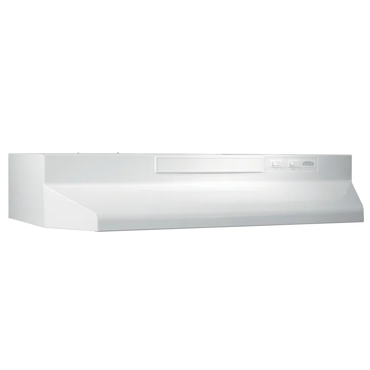 Broan NuTone 24" Steel 190 CFM Convertible Under Cabinet Range Hood with Mesh Filter