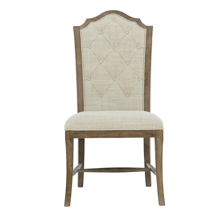 Patina 19'' H Tufted Upholstered Oak Side Chair