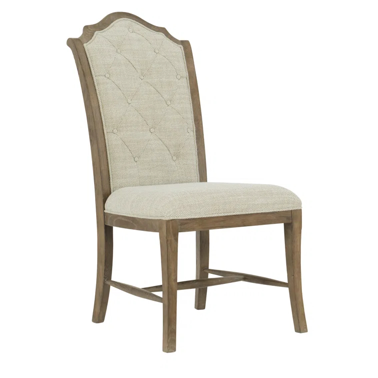 Patina 19'' H Tufted Upholstered Oak Side Chair