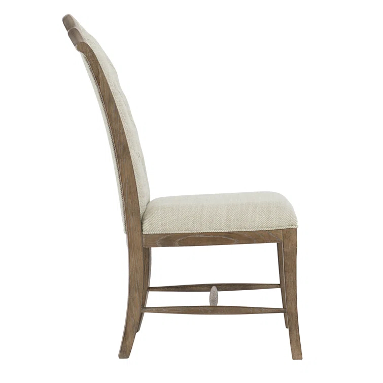 Patina 19'' H Tufted Upholstered Oak Side Chair
