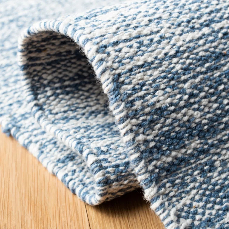 Mohnton Hand Woven Cotton Solid Color Rug