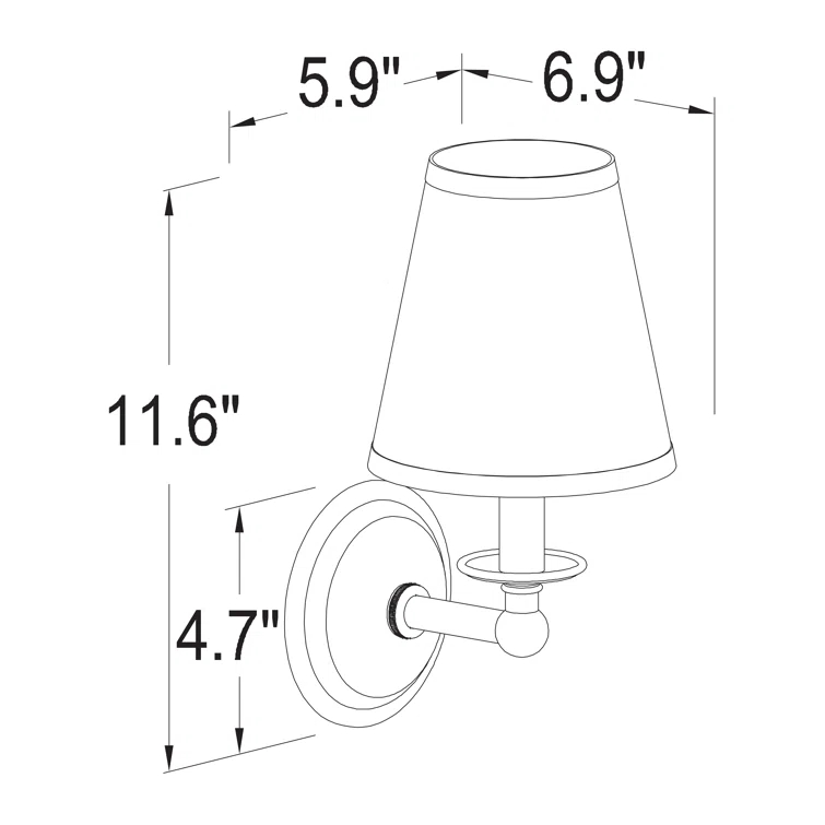 Victorian Elegance 11'' Polished Chrome Direct-Wired Sconce