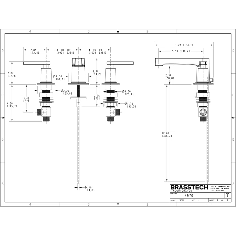 Dorrance Widespread Bathroom Faucet with Drain Assembly