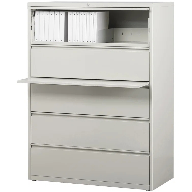 Fortress 42'' Wide 5 -Drawer Steel File Cabinet