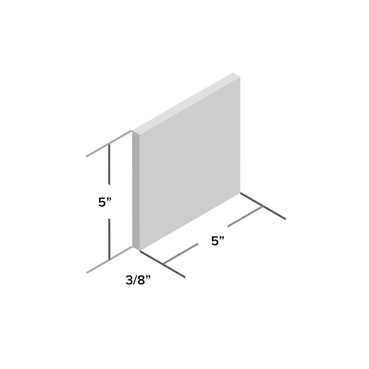 Cloe 5 in. x 5 in. Handmade-Look Ceramic Wall Glossy Subway Tile