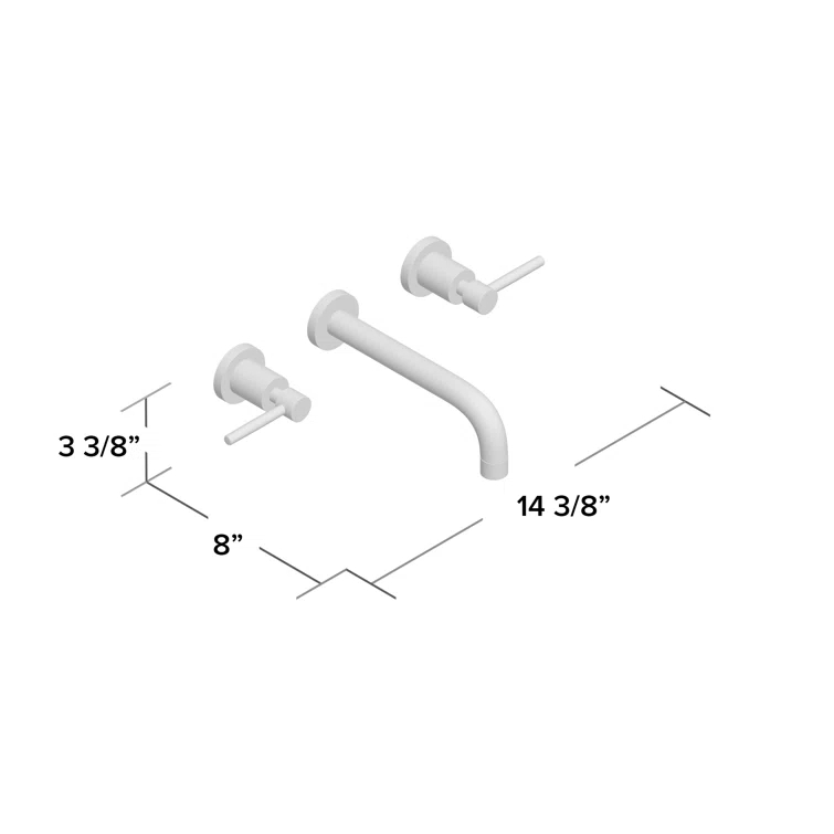 Concord Wall Mounted Bathroom Faucet