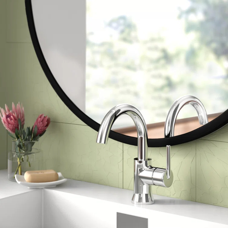 Trinsic Single Hole Bathroom Faucet with Drain Assembly, Single Handle Bathroom Sink Faucet