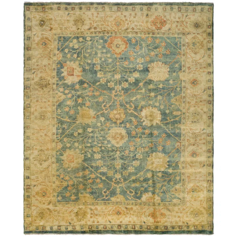 Oushak Hand Knotted Wool Oriental Rug