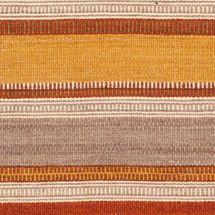 Striped Kilim Hand Woven Striped Indoor/Outdoor Rug
