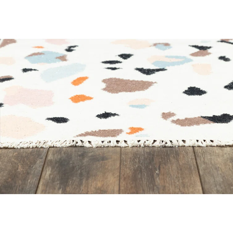 Jem Terri Abstract Handmade Flatweave Wool Area Rug