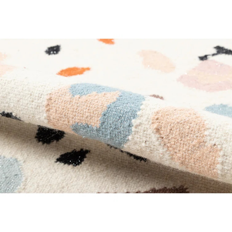 Jem Terri Abstract Handmade Flatweave Wool Area Rug