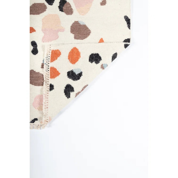 Jem Terri Abstract Handmade Flatweave Wool Area Rug